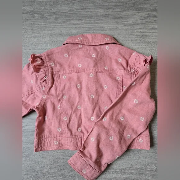 Nanette Lepore Girls Pink Jean Jacket - Picture 8 of 10